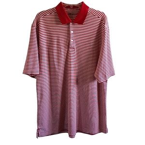 Walter Hagen striped polo golf shirt  Size L